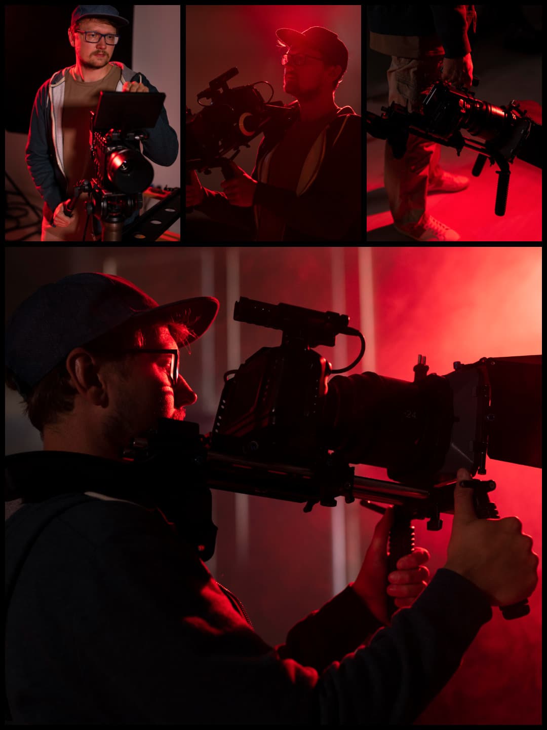 Camera operator on set